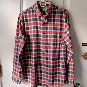 L.L.Bean Scotch plaid Slightly Fitted Flannel